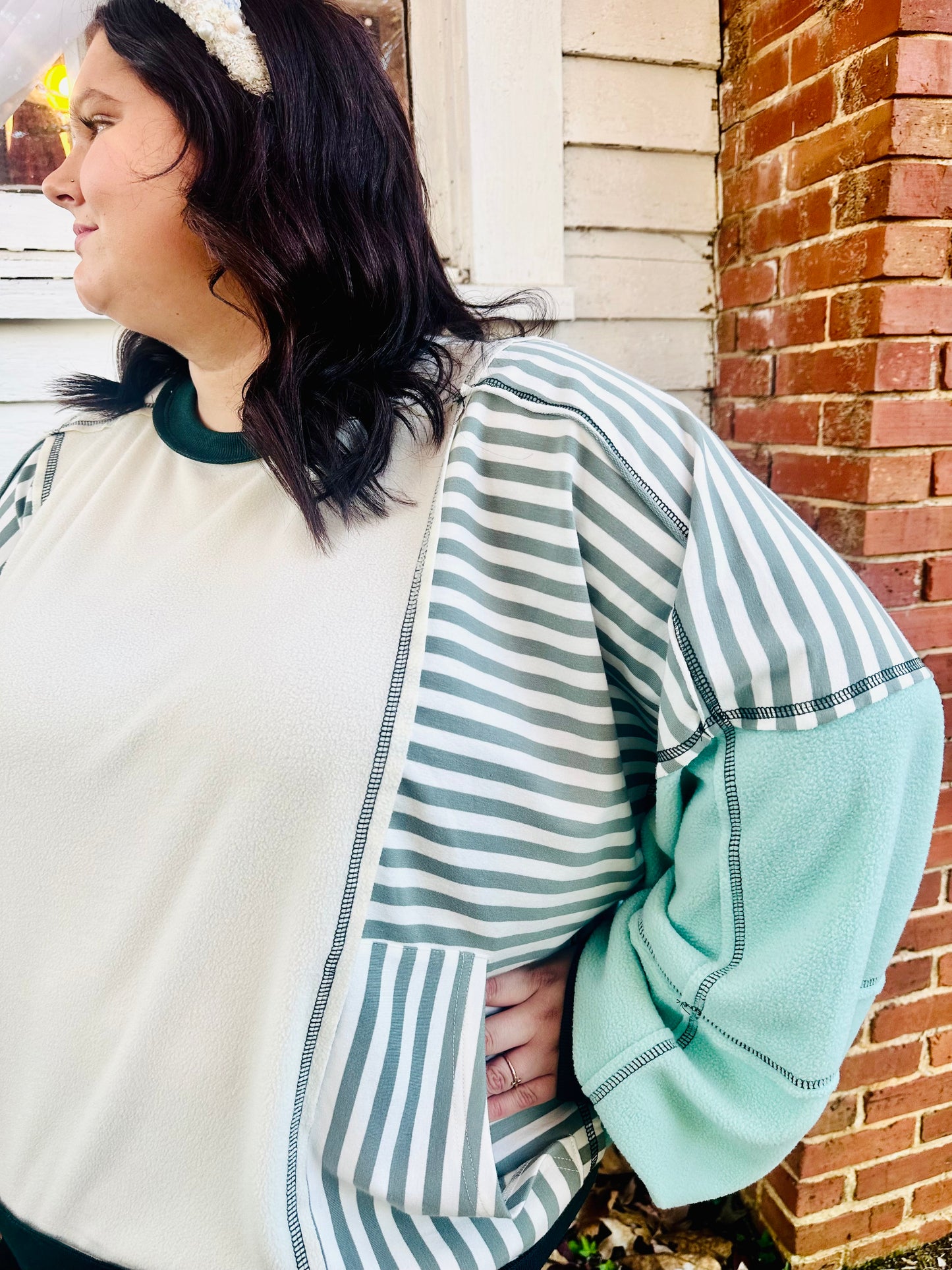 PLUS-Polar Fleece Sweatshirt