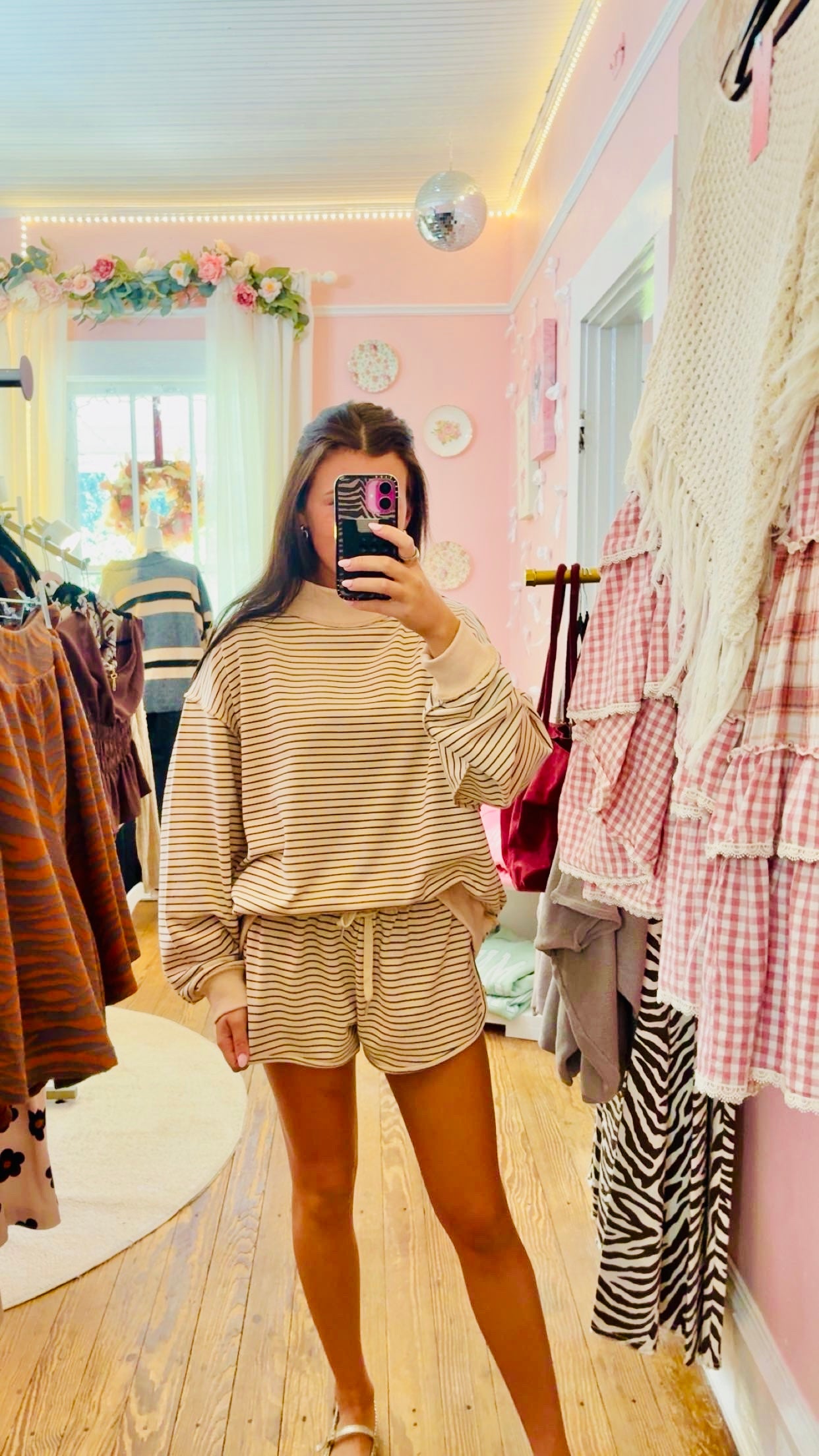 Sail Away Stripe Mock Heck