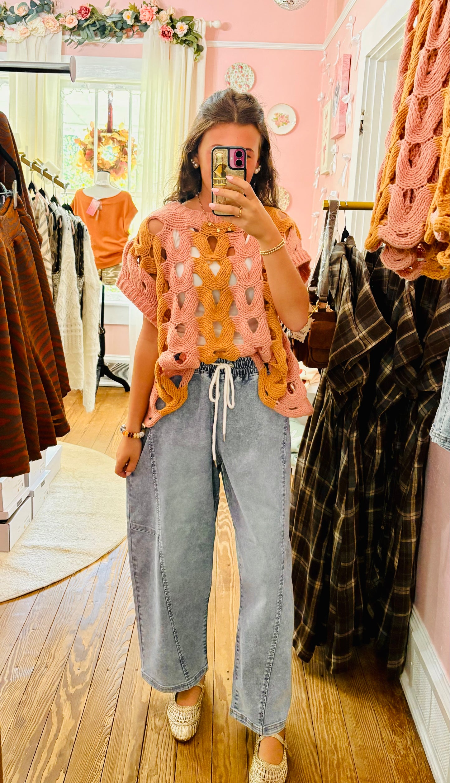 Coral Crush Sweater Vest