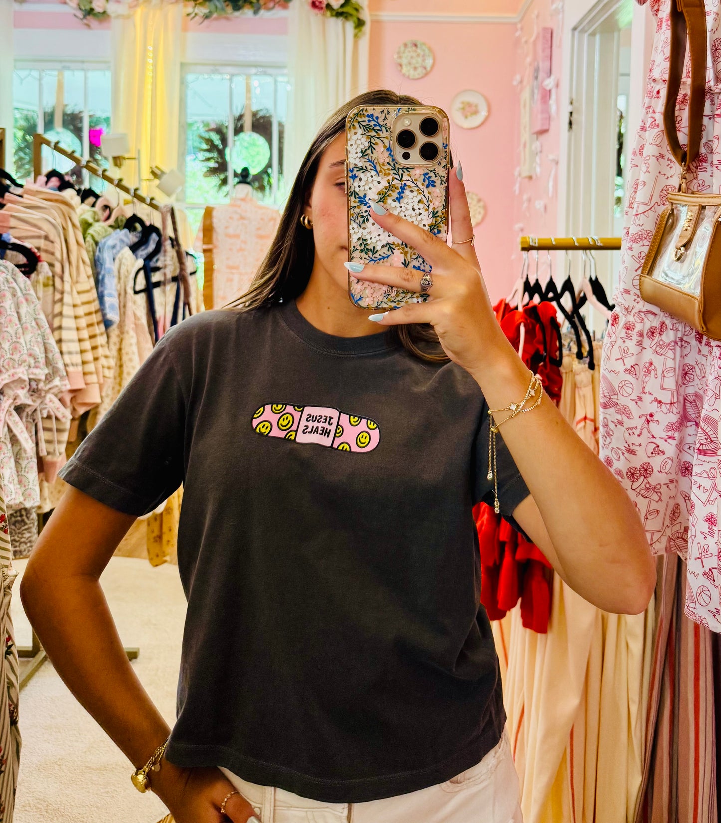 Jesus Heals Boxy Graphic Tee