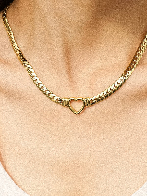 Heart Snake Necklace