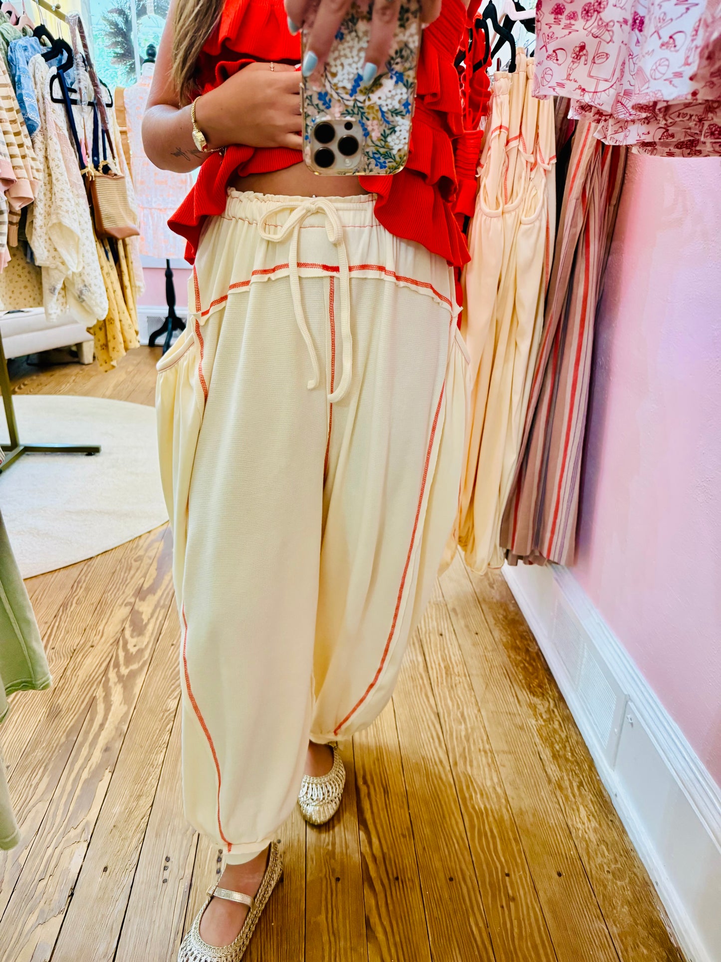 Cherry Thread Pants