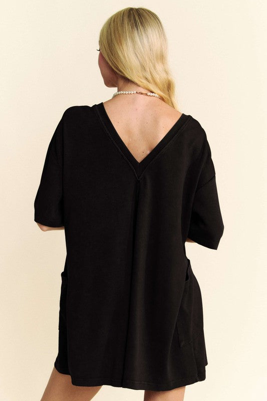 Patched Pocket Romper