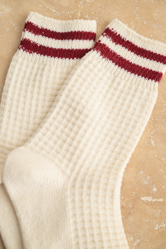 Waffle Pattern Socks
