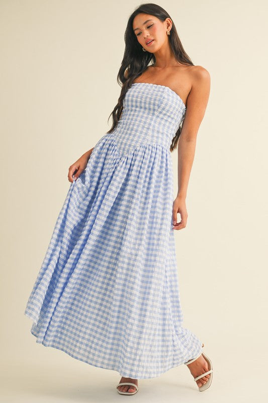 Gingham Maxi Dress