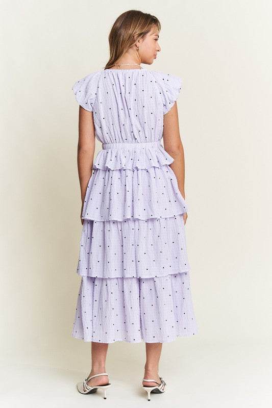 Purple & Polka Dots-Dress