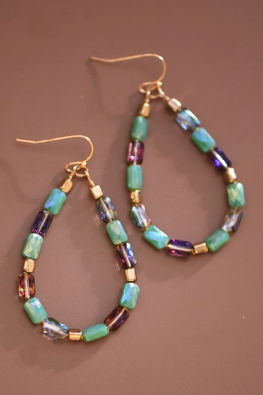 Glass Crystal Earrings