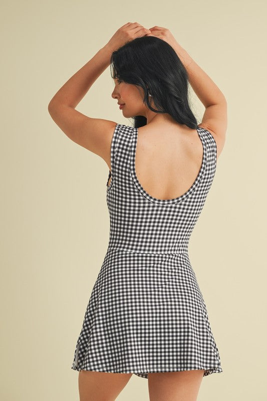 Sporty Gingham Dress