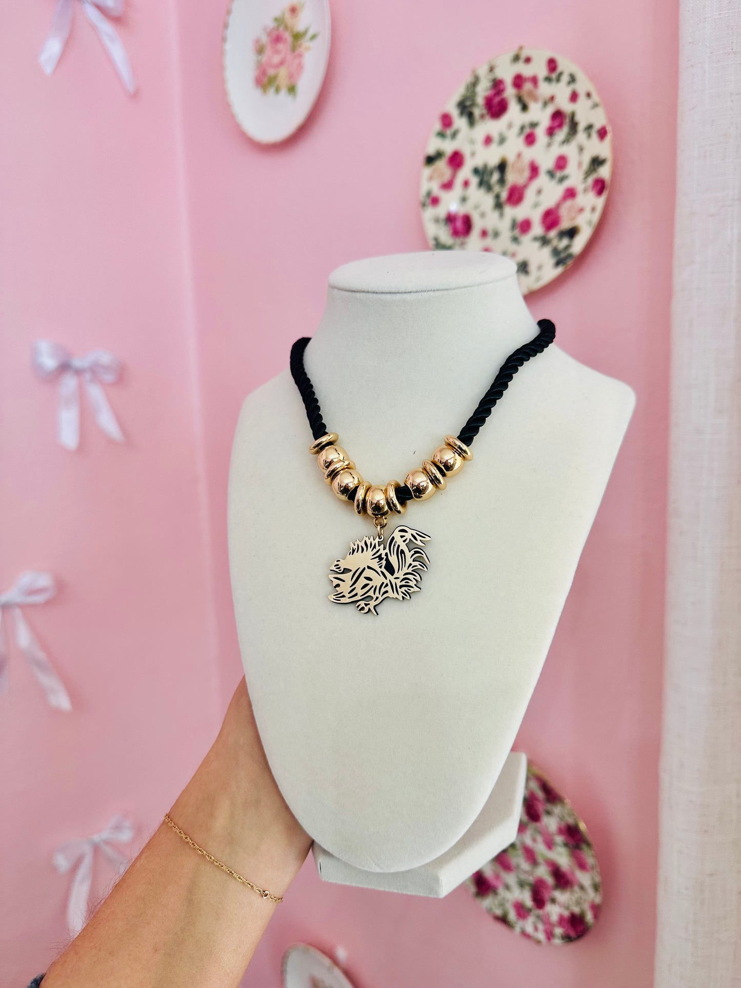 Black Rope Carolina Necklace