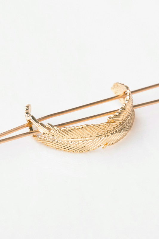 Feather Bun Cuff