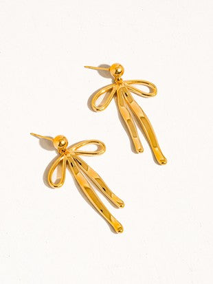 Hanging Bow Earrings