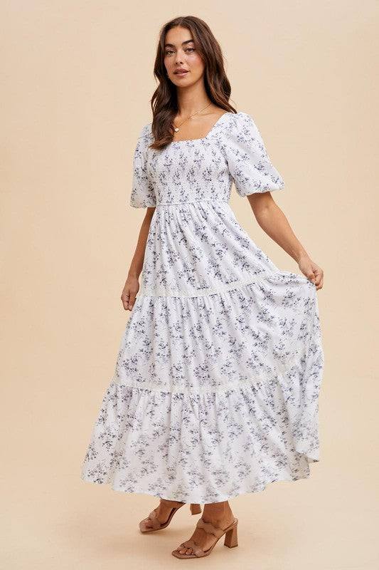 Cotton Floral Maxi Dress