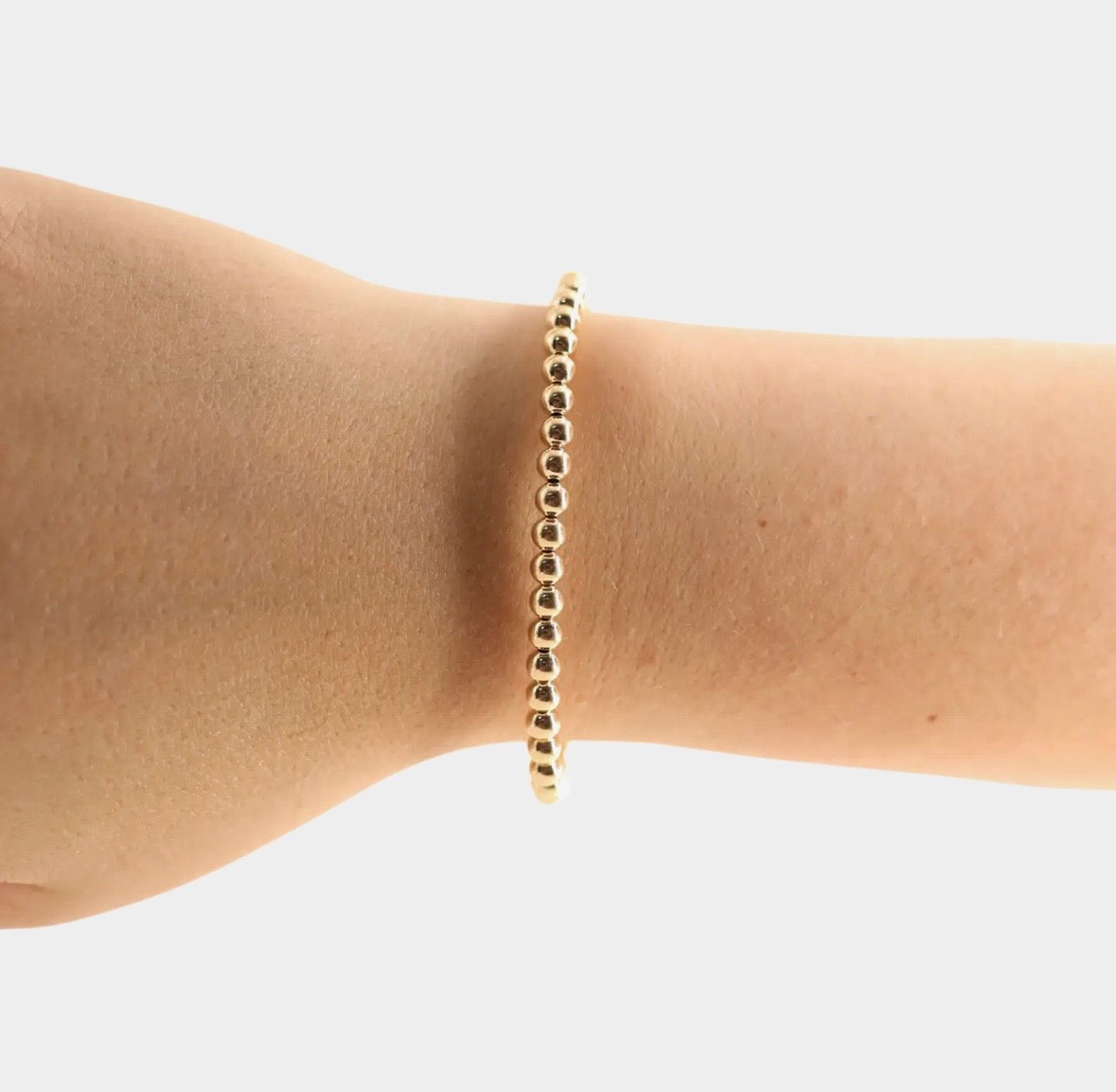 Beaded Blondes-4mm Gold Bracelet