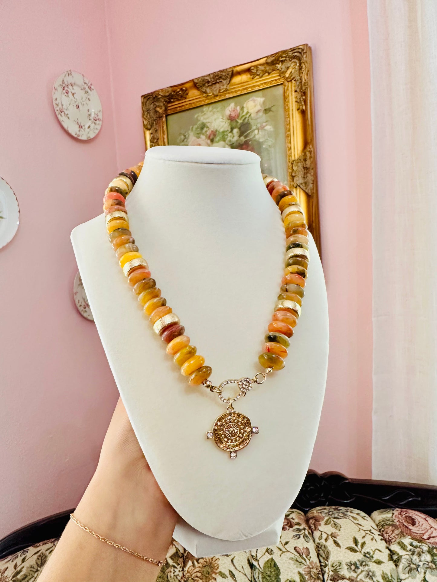 Caramel Coin Necklace