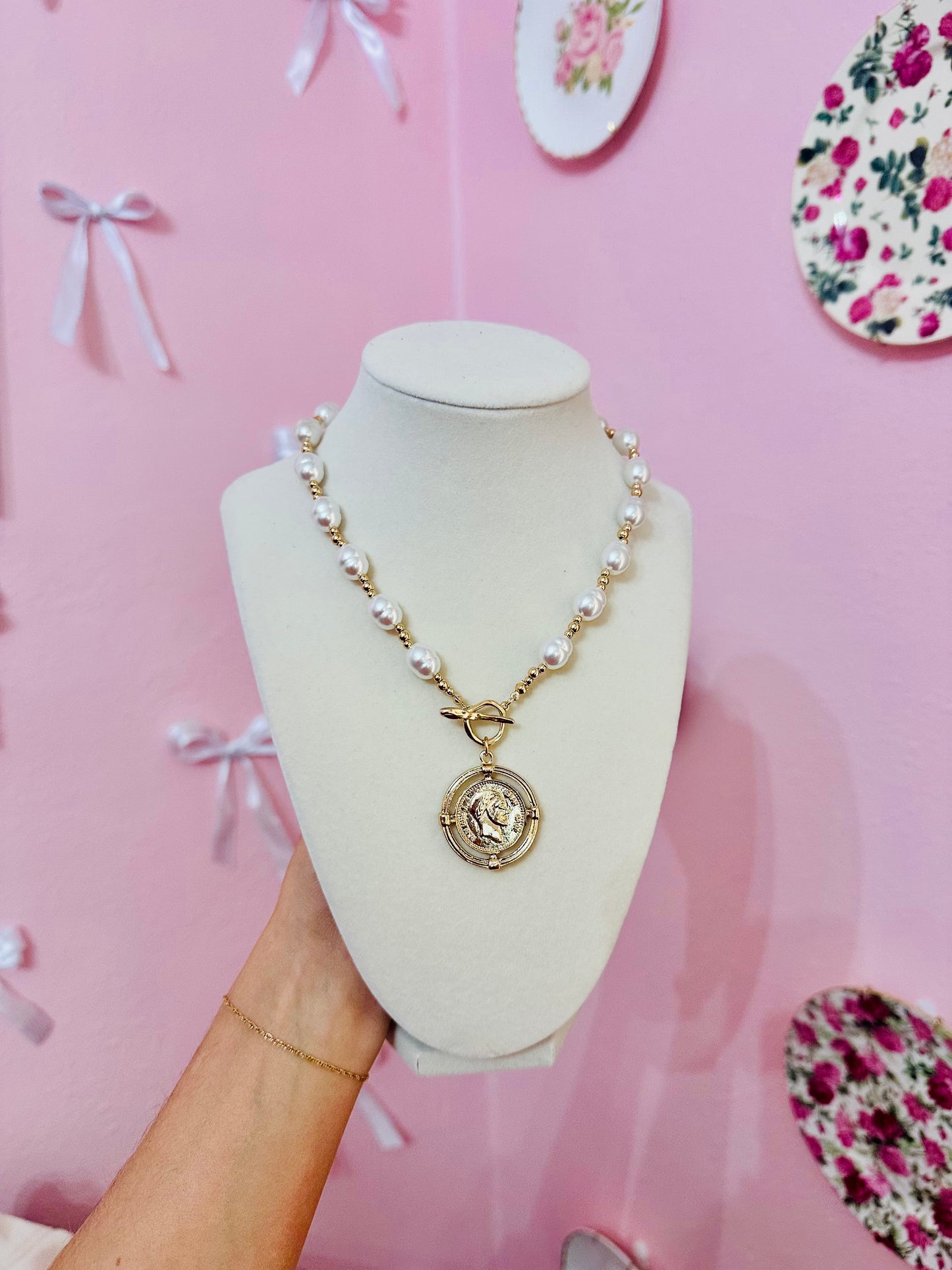 Pearl Coin Necklace