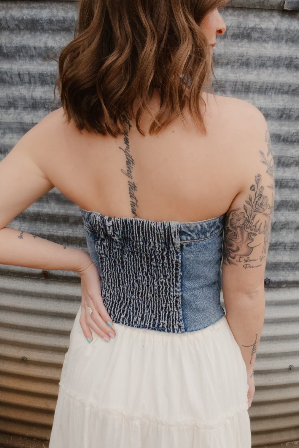 Denim Corset