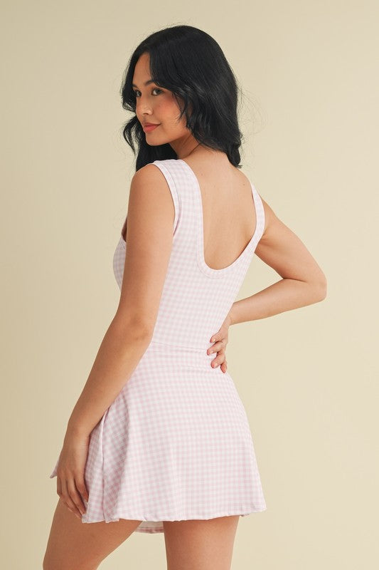 Sporty Gingham Dress