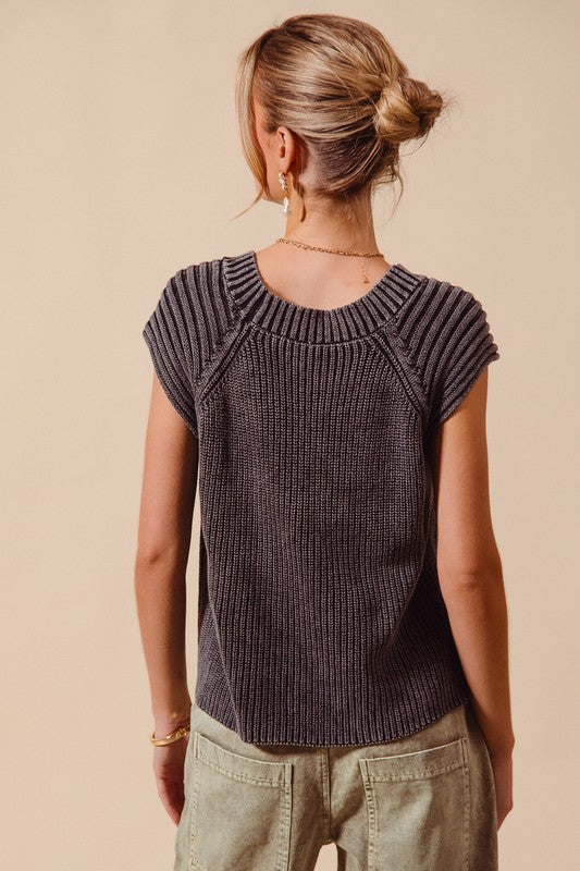 Sleeveless Sweater Top