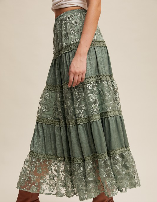 Lace Maxi Skirt