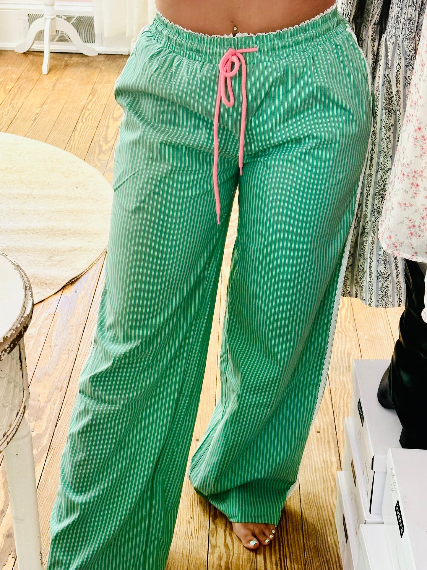 Striped Athletic Pants