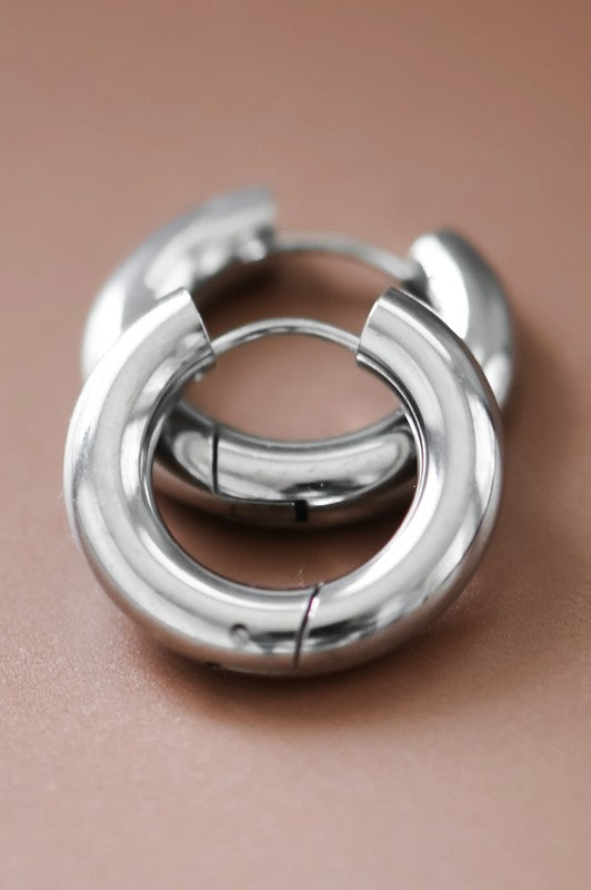 Basic Silver Hoops