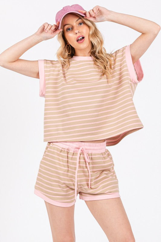 Pink Stripe Set