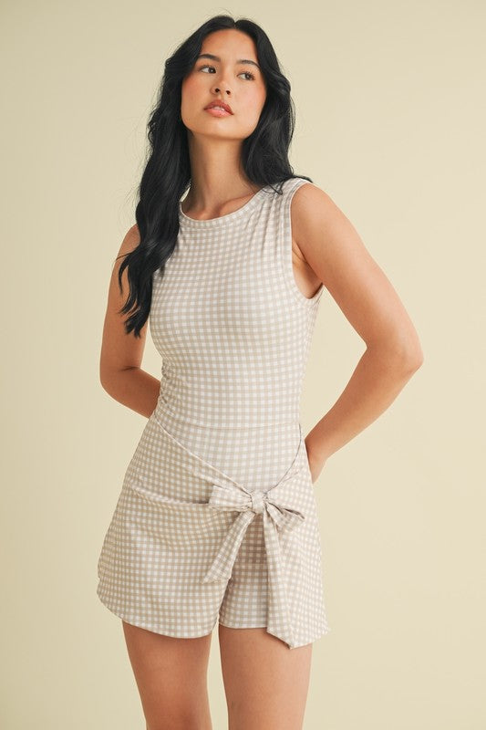 Sporty Gingham Dress