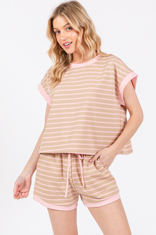 Pink Stripe Set