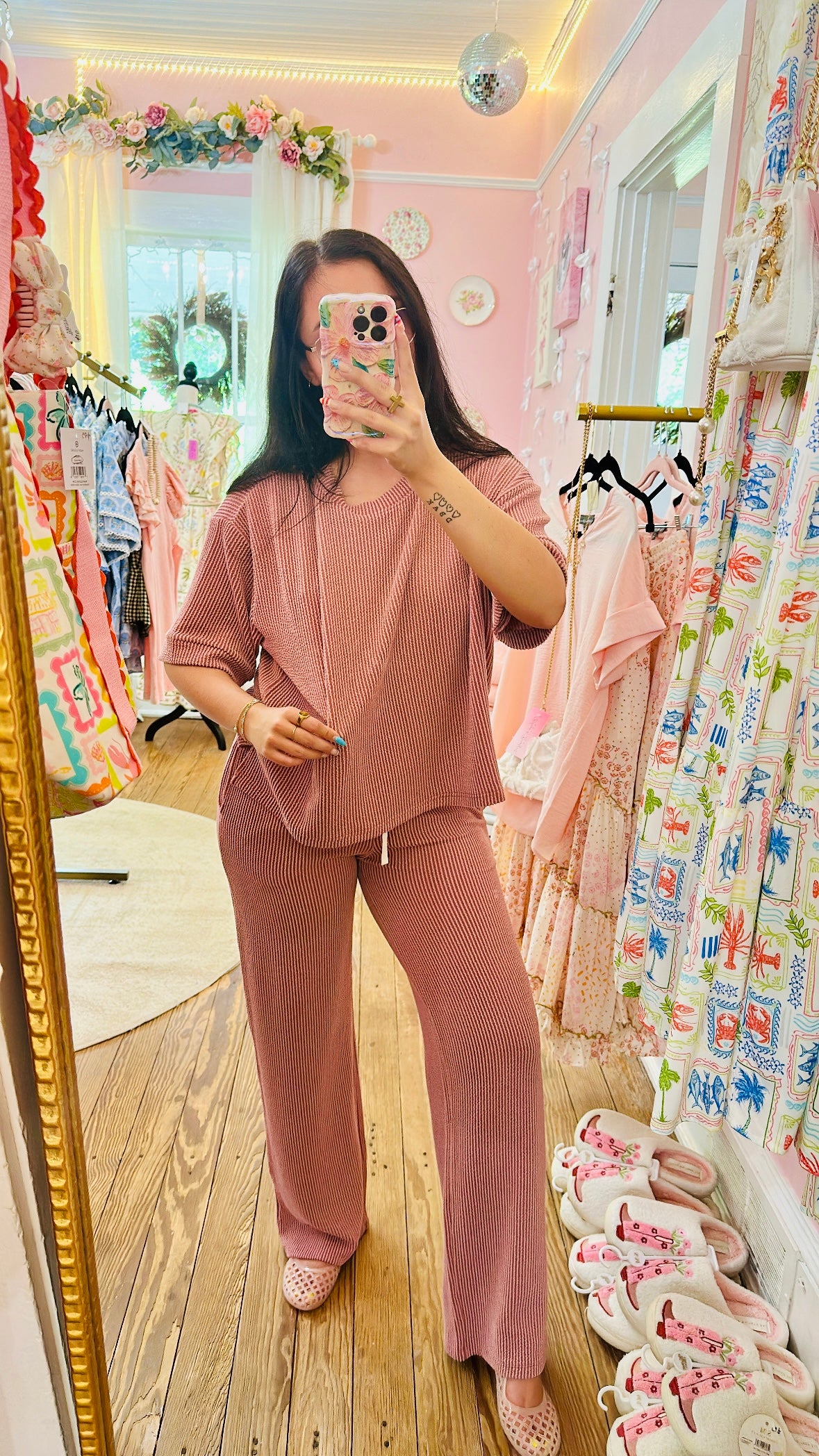 Raised Rib Matching Set