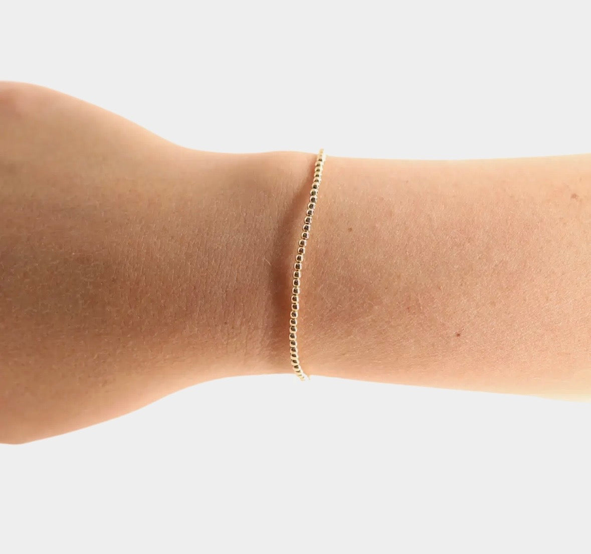 Beaded Blondes-2mm Gold Bracelet