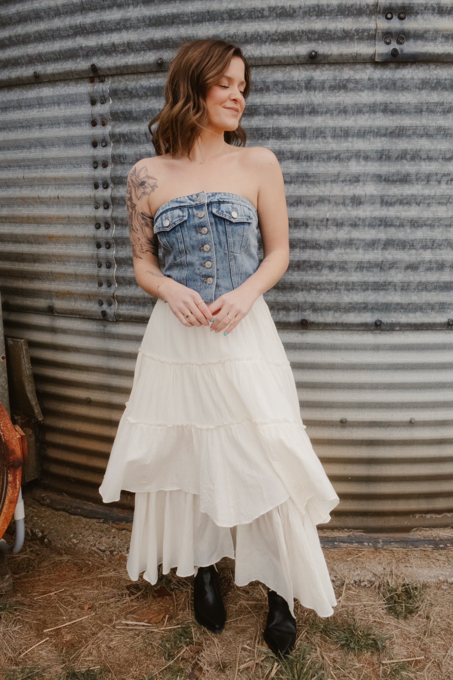 Denim Corset