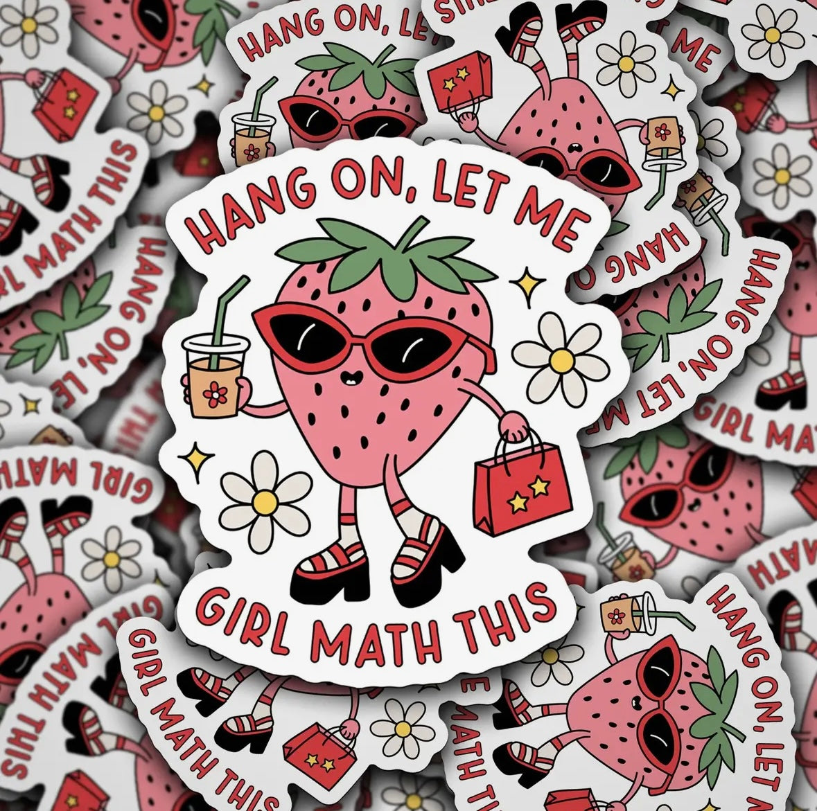 Hang on, Let Me Girl Math This Sticker