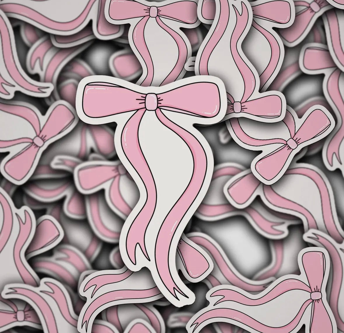 Pink Bow Sticker