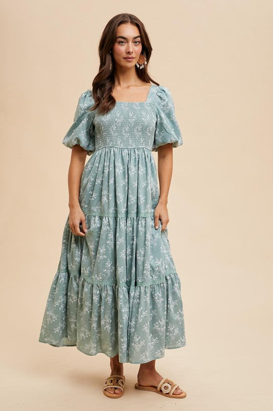 Cotton Floral Maxi Dress