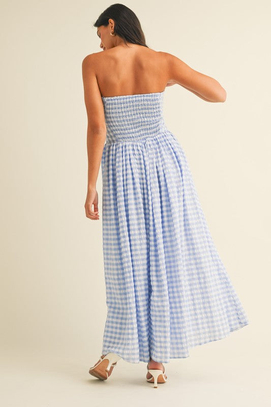 Gingham Maxi Dress