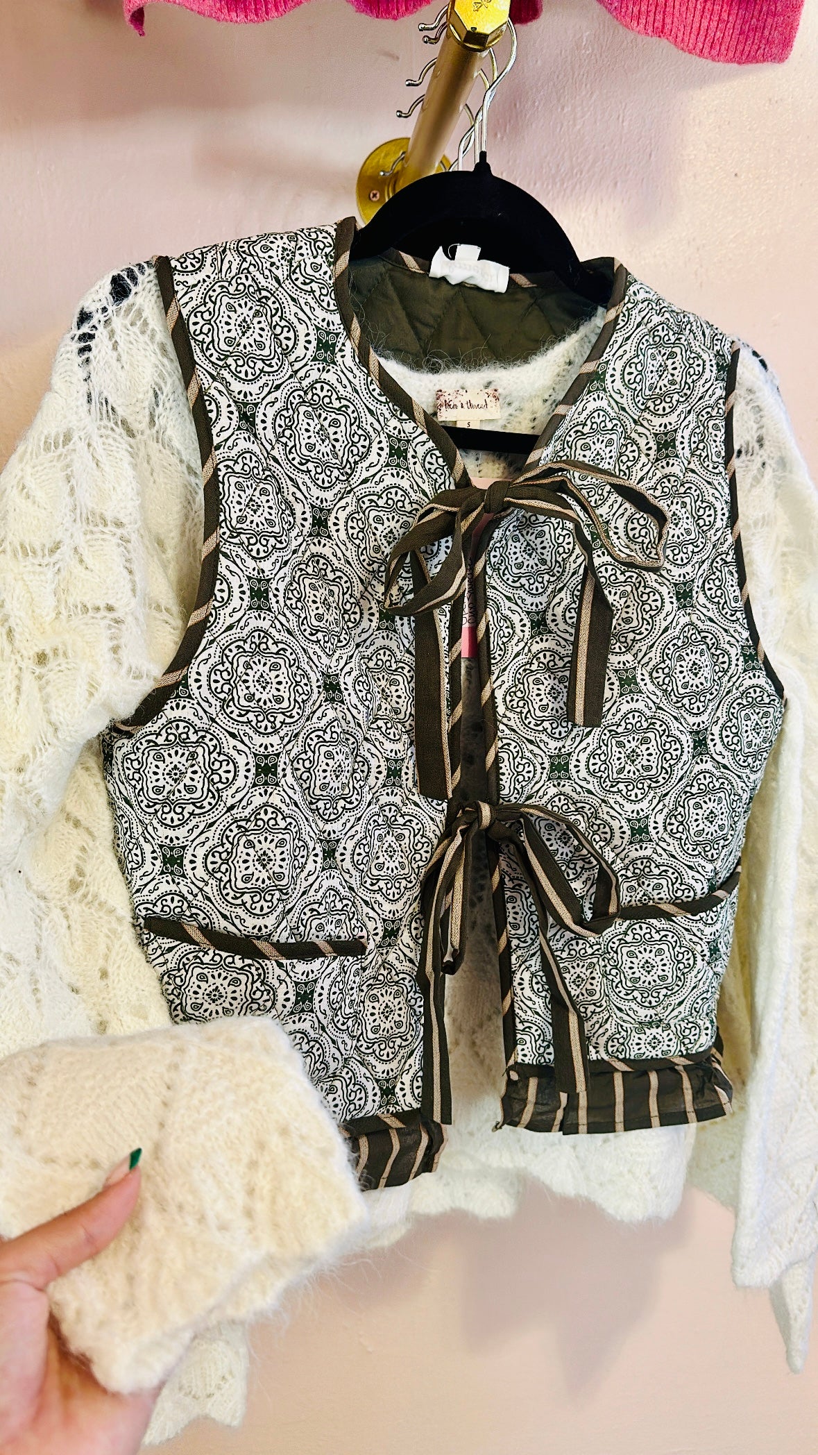 Open Crochet Crop Sweater