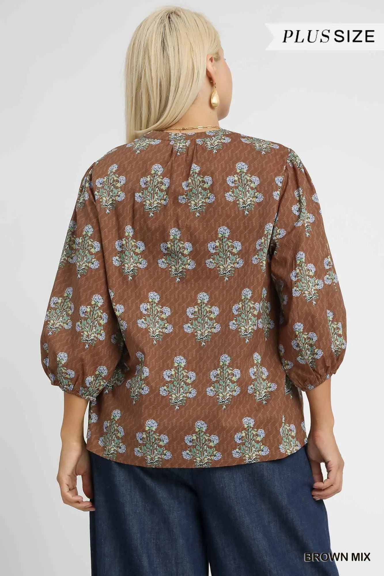 PLUS-Brown Mix Top