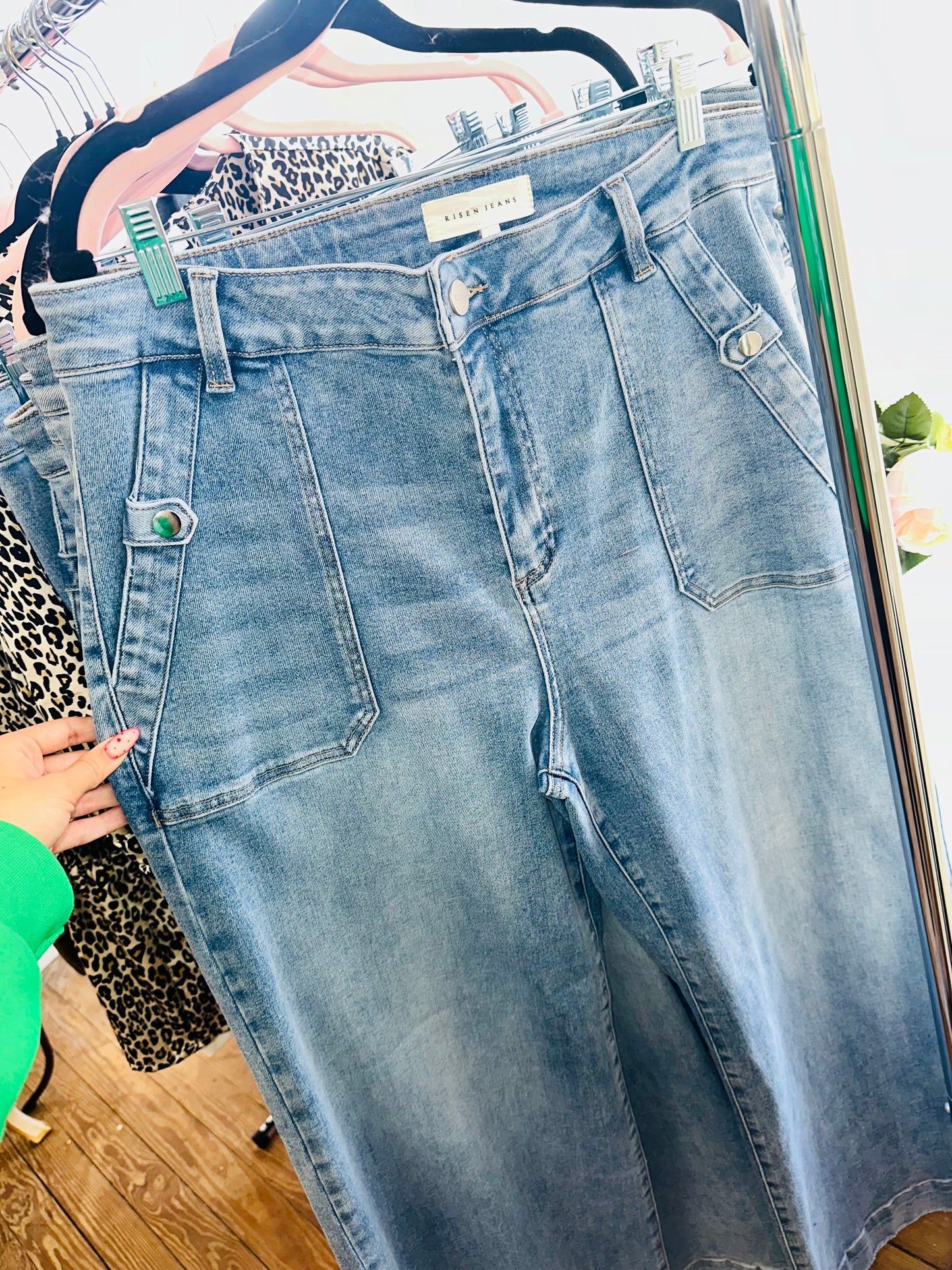 PLUS-Patch Jeans