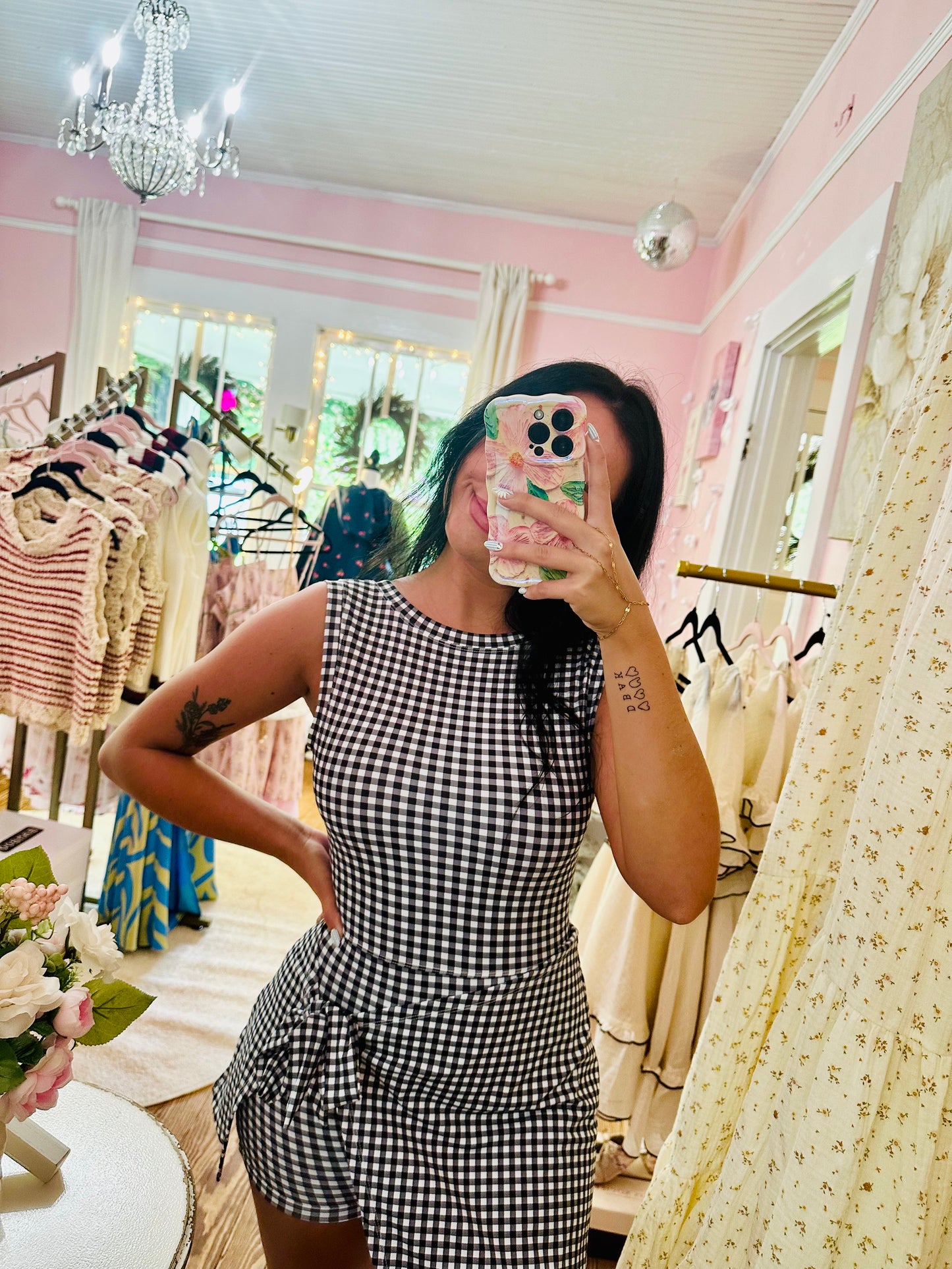 Sporty Gingham Dress