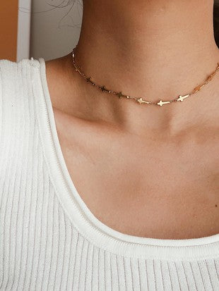 Dainty Cross Choker