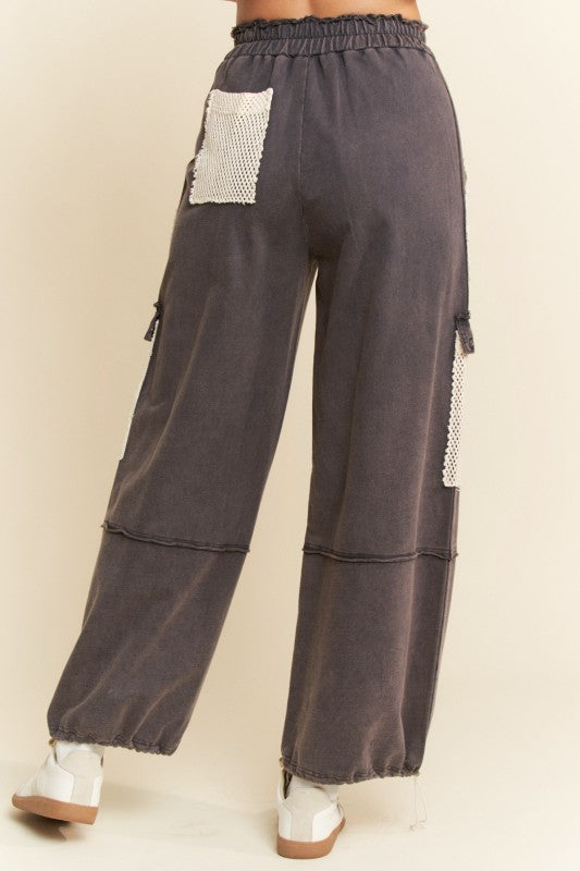 Lace Patchwork Pants