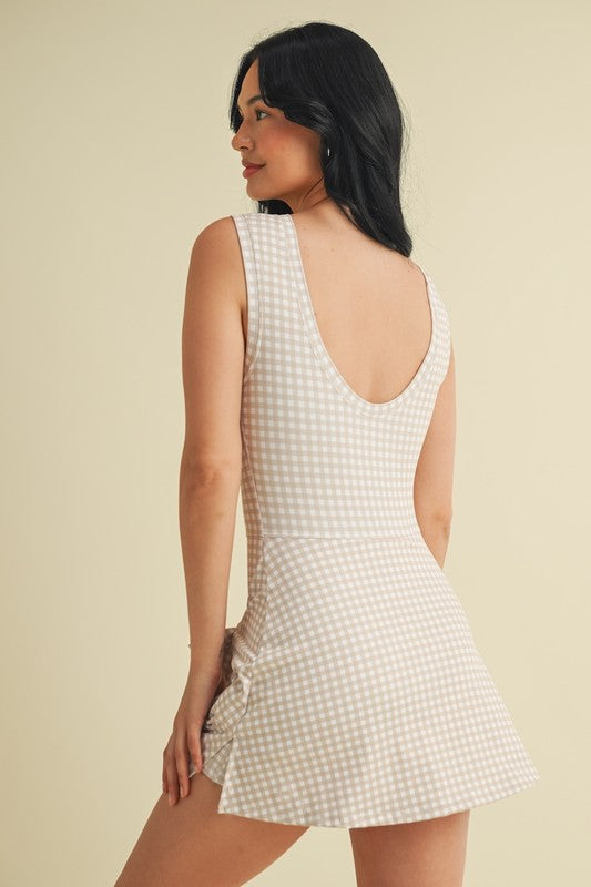 Sporty Gingham Dress