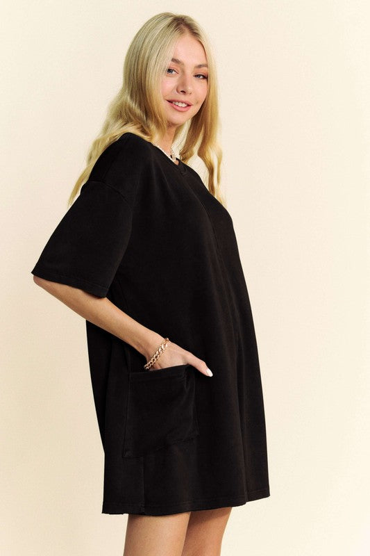Patched Pocket Romper