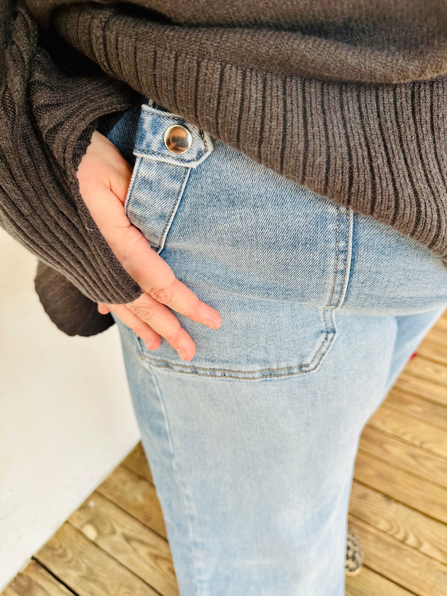 PLUS-Patch Jeans