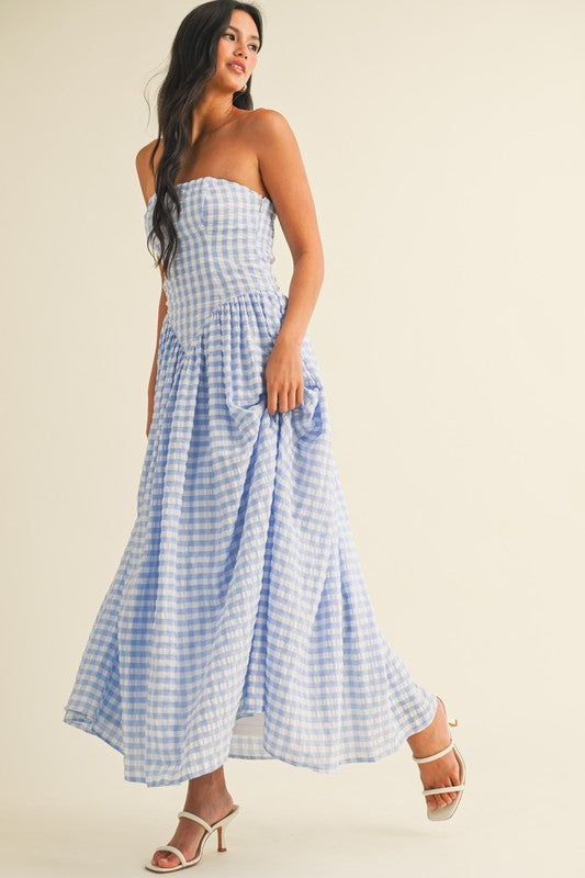 Gingham Maxi Dress