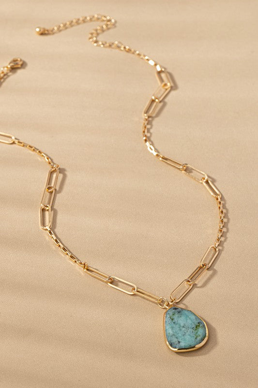 Blue Pendant Necklace