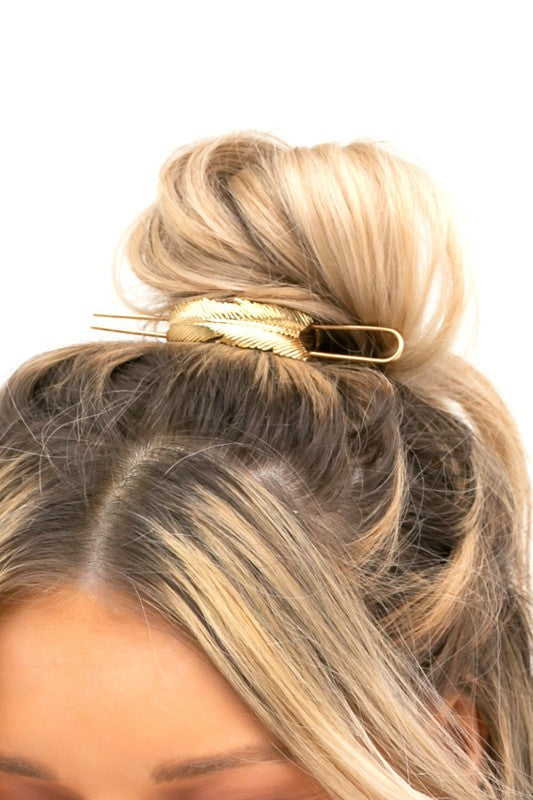 Feather Bun Cuff