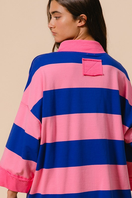 Neon Striped Pullover