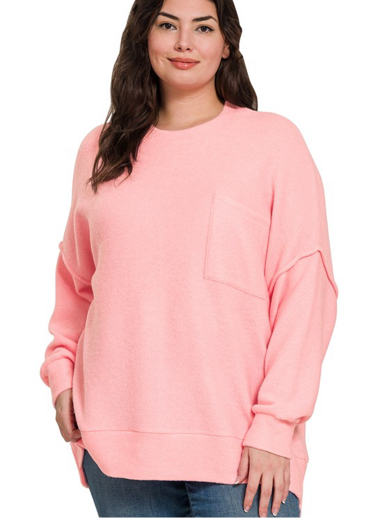 PLUS-Memorable Feel Sweater