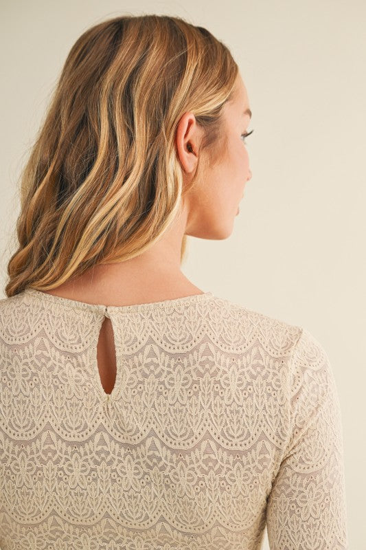 Molly Lace Long Sleeve Top